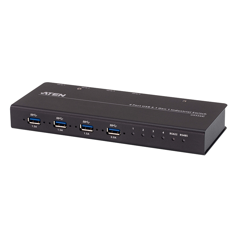 ATEN - US3344I - Commutateur hub industriel USB3.2 Gen1 4x4ports NPR