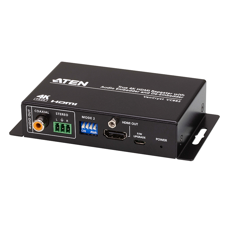 ATEN - VC882 - Répéteur HDMI True 4K avc intégr. et extract. audioNPR