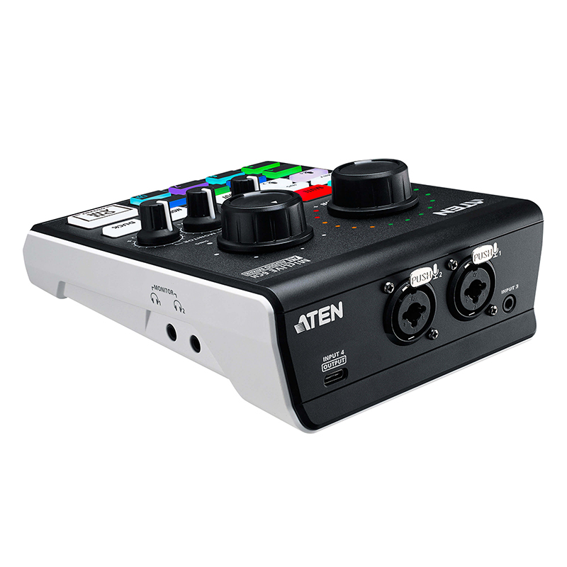 ATEN - UC8000 - Mélangeur audio de podcasting optimisé par l’IA