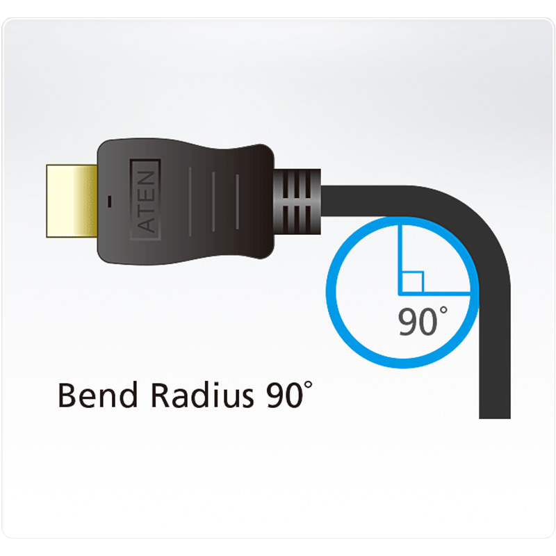 ATEN - 2L-7D01H - Câble HDMI True 4K haute vitesse 1m avec Ethernet