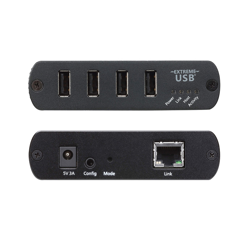 ATEN - UEH4102 -Système d'extension sur réseau local Cat5 USB2.0 à 4p