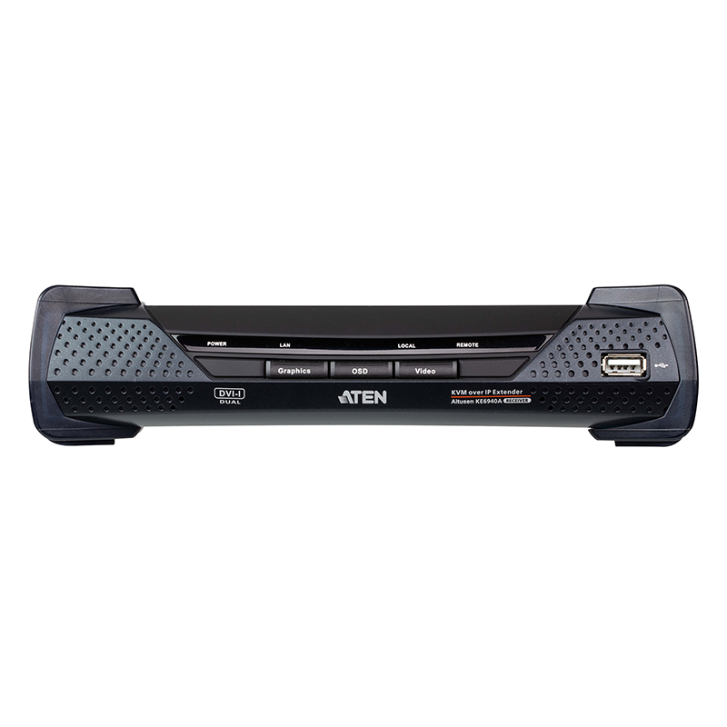 ATEN - KE6940AR -P- Récepteur KVM deux affichages DVI-I sur IP