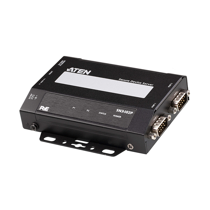 ATEN - SN3402P -Serveur périphériques RS-232/422/485 à 2ports avc PoE