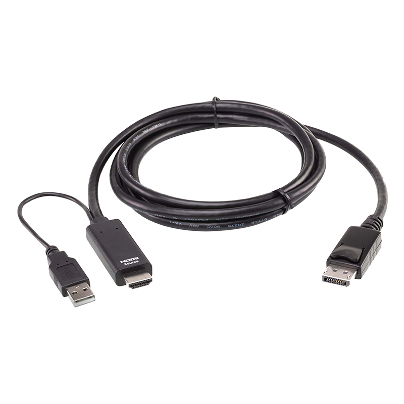 ATEN - 2L-7D02HDP - Câble HDMI vers DisplayPort True 4K de 1.8m