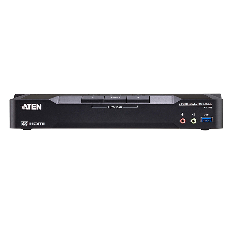 ATEN - CM1942 - Mini-matrixKVM switch Boundless double écran NPR