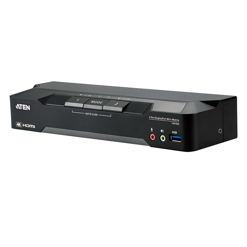 ATEN - CM1942 - Mini-matrixKVM switch Boundless double écran NPR