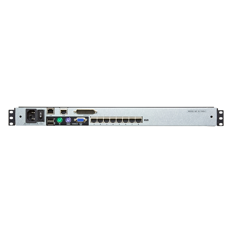 ATEN - KL1508AIM - Commutateur KVM LCD à deux rails 8ports