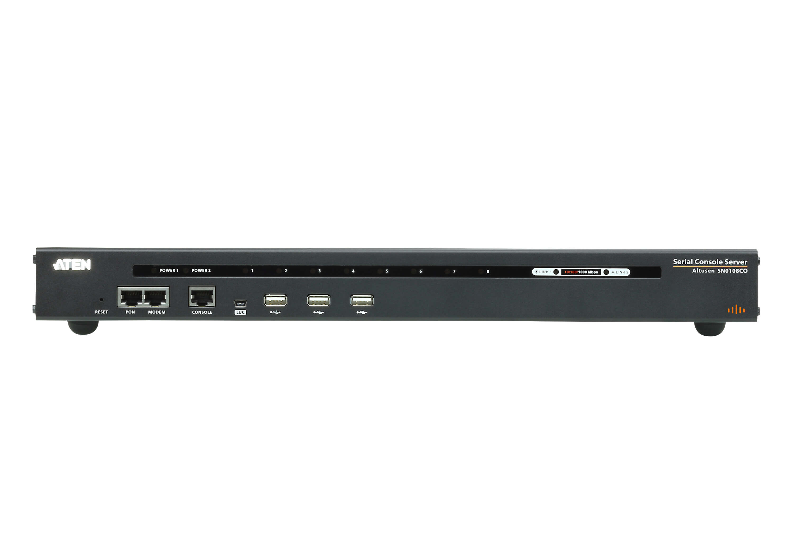 ATEN - SN0108CO -P- Serveur console 8 ports double alim +réseau local