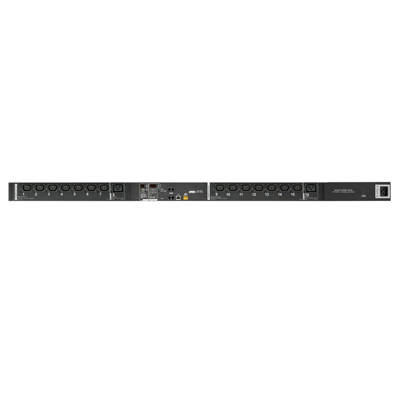 ATEN - PE8216G - PDU éco mesurée et commutée 14xC13  2xC19