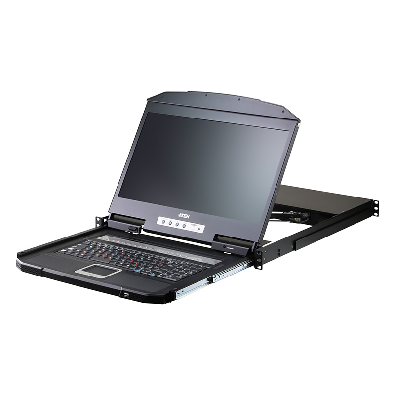 ATEN -CL3116- Commutateur KVM VGA écran LCD 1 rail PS/2 USB 16 ports