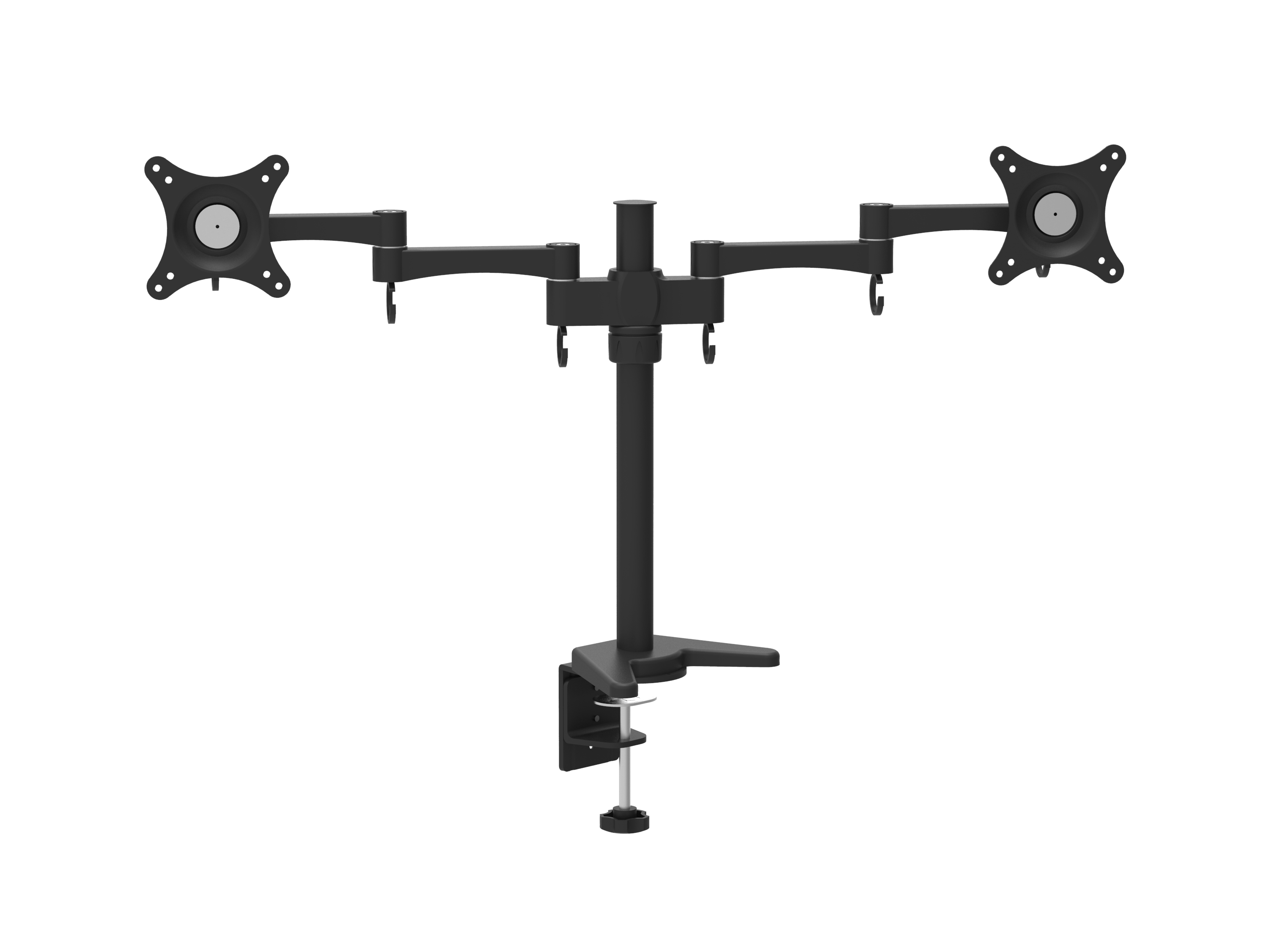 Support écran double bras 10-25" - 2x10Kg max- VESA 75x100 -EOL