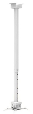 Support vidéoprojecteur plafond télescopique 65-100cm blanc 10Kg