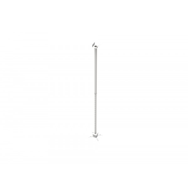 Support vidéoproj plafond télescopique 111-198cm blanc 10Kg max - NPR