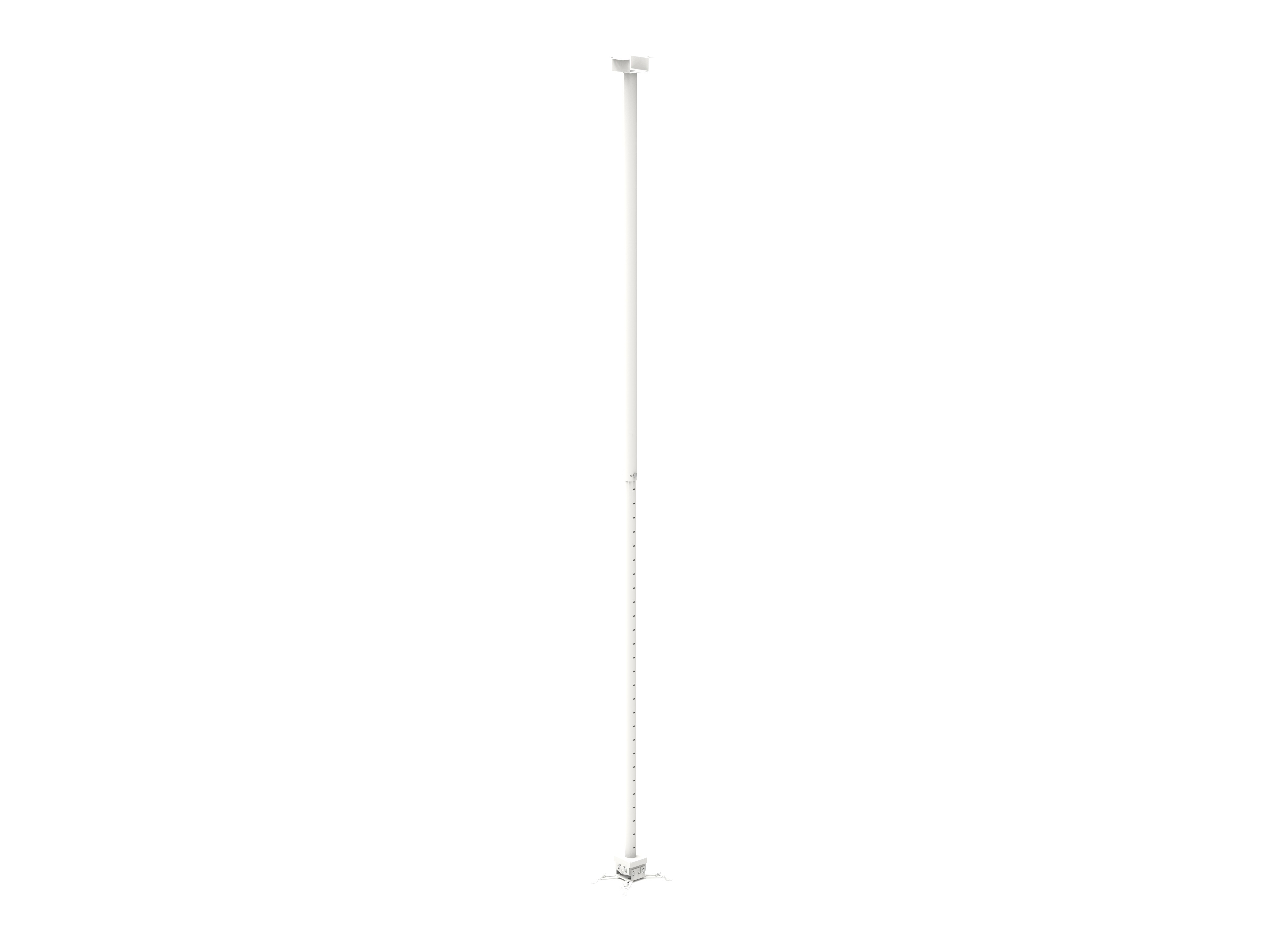 Support vidéoprojecteur plafond télescopique 158-300cm blanc 10Kg NPR
