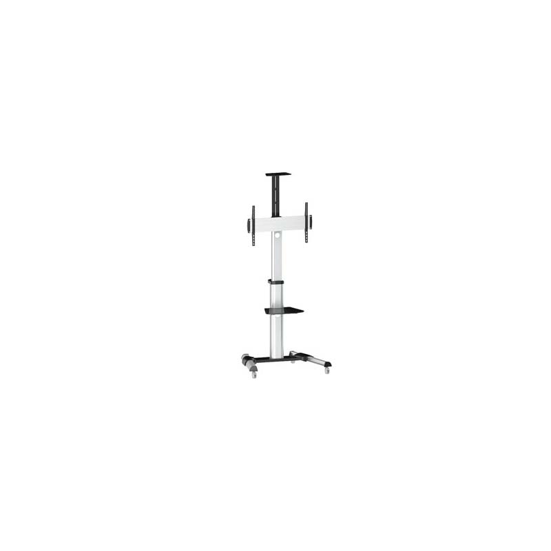 Support mobile écran+caméra 37-70" 50Kg max haut réglable + tablette