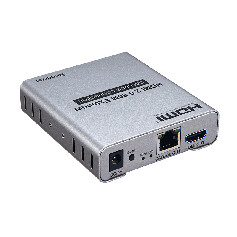 Extendeur HDMI 2.0 4K 1080p + déport IR - monitoring - 60m (Cat6)