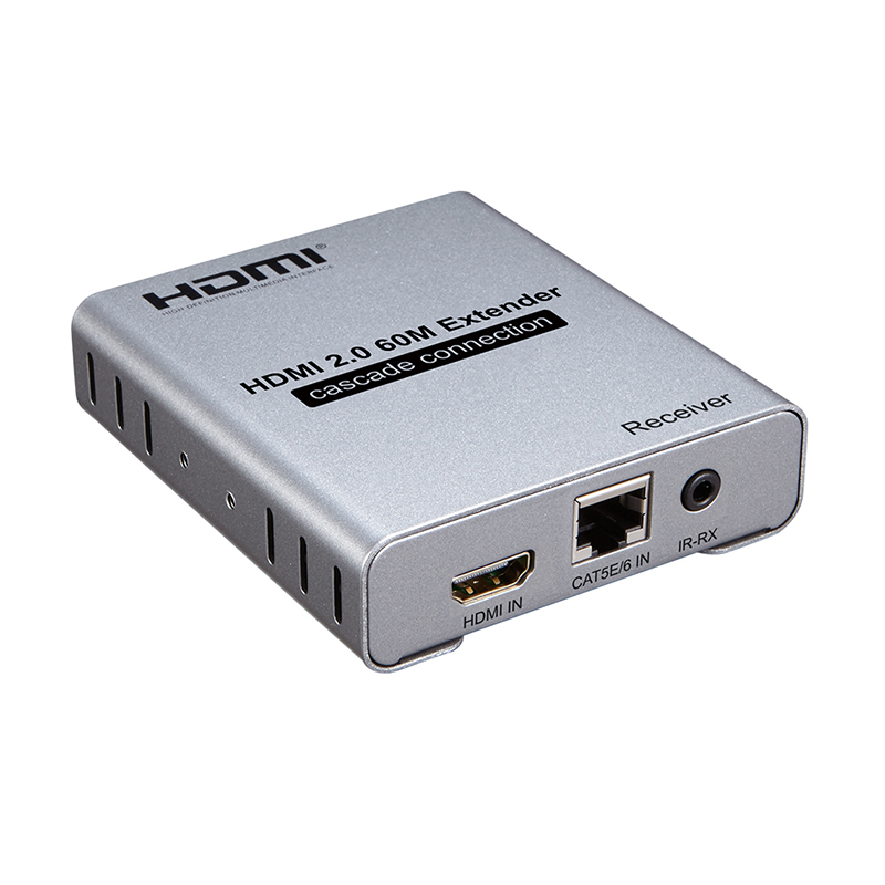 Extendeur HDMI 2.0 4K 1080p + déport IR - monitoring - 60m (Cat6) EOL