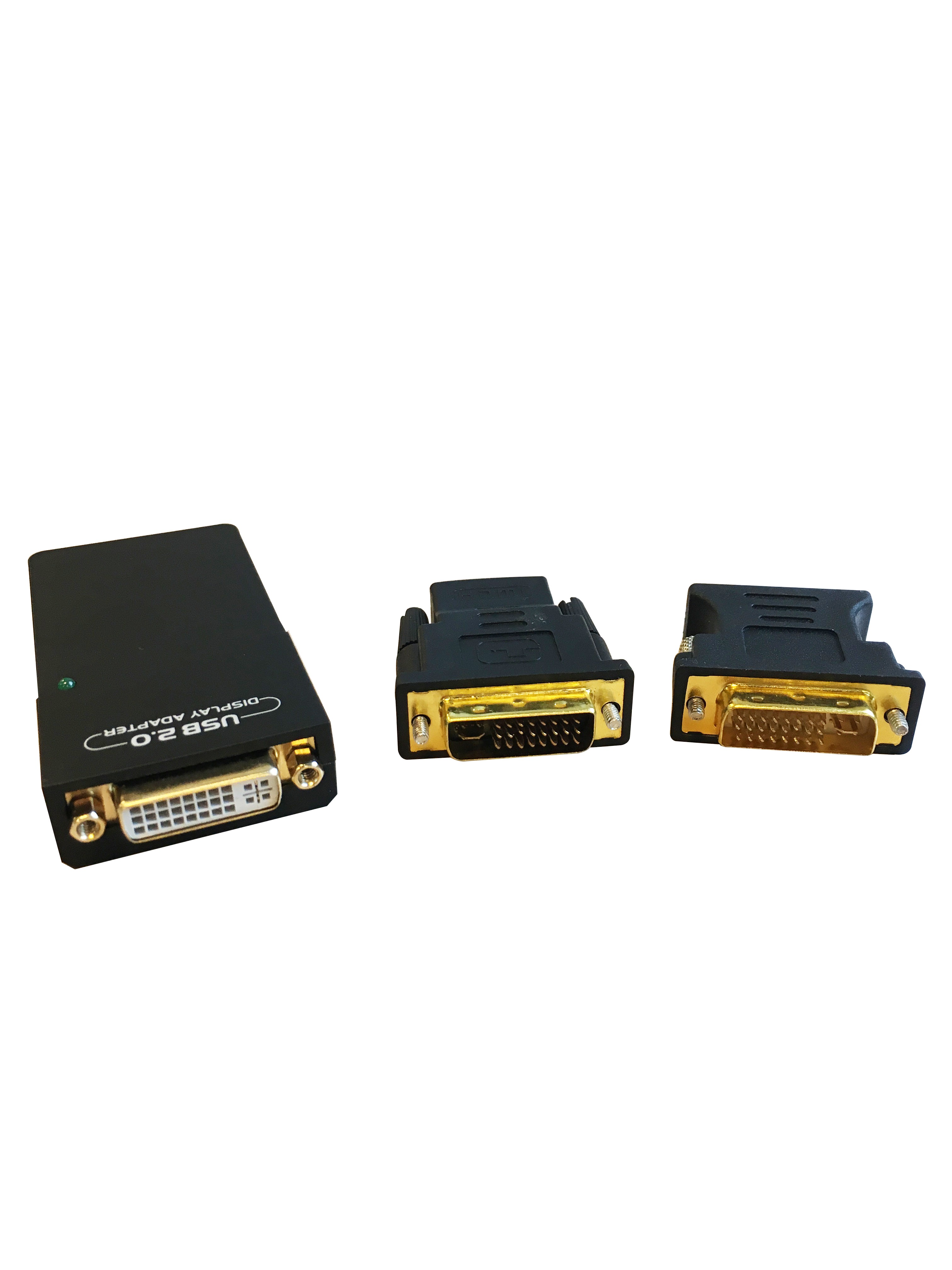 Adaptateur 3 en 1 - HDMI ou DVI-I ou VGA sur port USB 2.0
