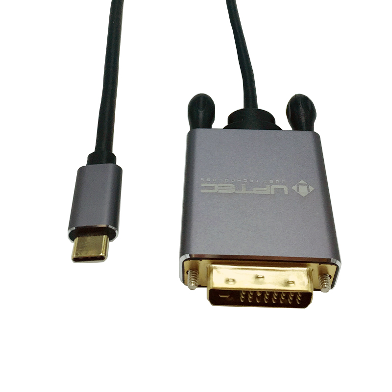 UPTEC - Cordon USB 3.1 Type C vers DVI - 4Kx60Hz - M/M - 1.8m - NPR