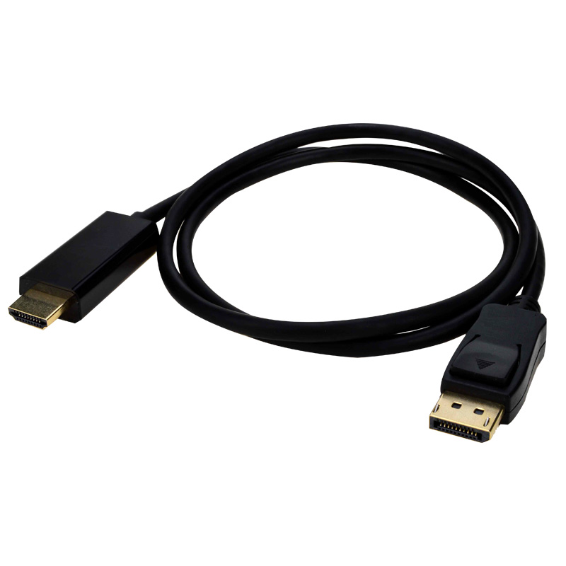 Cordon DisplayPort 1.4 M vers HDMI 2.0 M - AWG32 - Noir - 2m