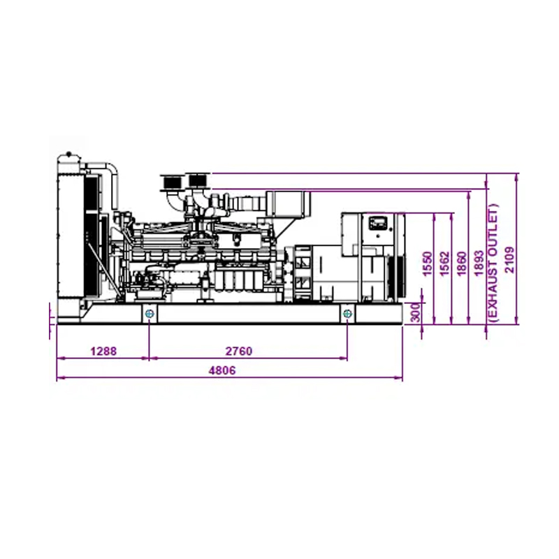 Groupe électrogène 1400KVA Cummins, Stamford, Comap - OUVERT