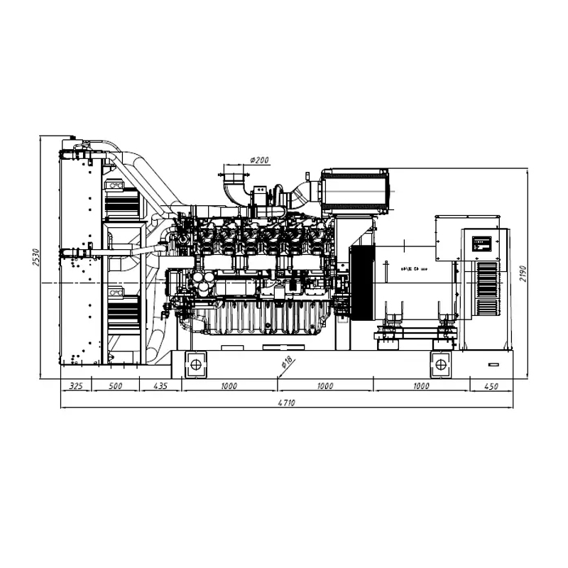Groupe électrogène 1400KVA Baudouin, Stamford, Comap - OUVERT
