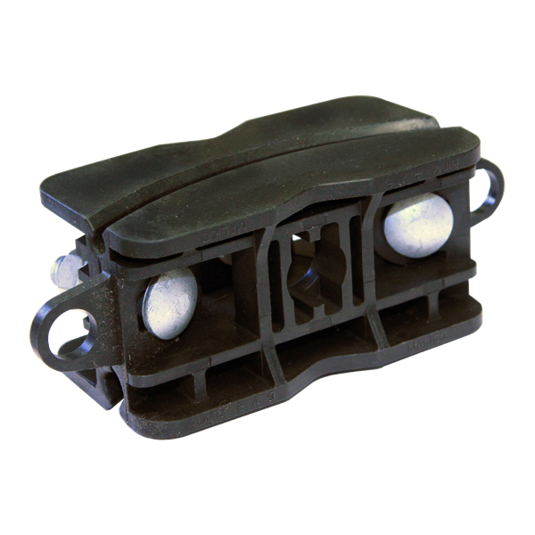 Pince de suspension et de fixation pour réseaux câbles avec porteur