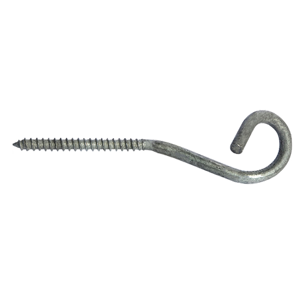 Crochet d'ancrage branchement vis à bois Galva 8mm