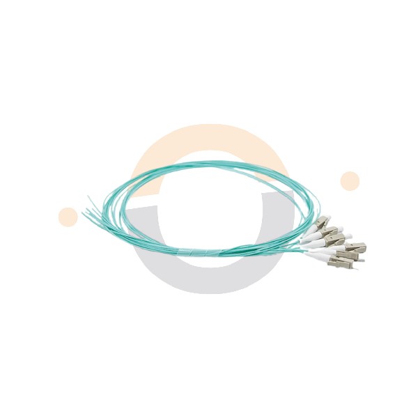 Lot 12 Pigtails LC/UPC MM OM3 P.Tail 0,9mm Turquoise 2m EOL