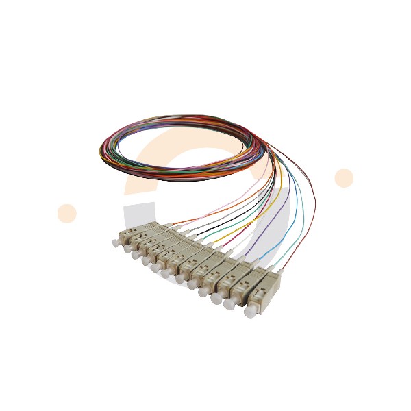 Lot 12 Pigtails SC/UPC SM G657A2 P.Tail 0,9mm 12 color 2m EOL