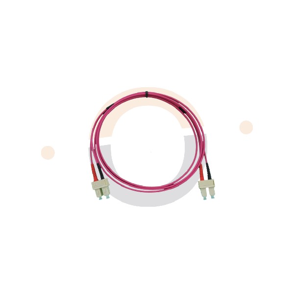Jarretière Duplex OM4 50/125 SC-UPC/SC-UPC 2m Violette EOL