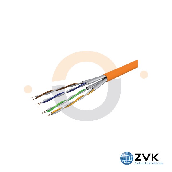 EasyLan - câble Cat6A U/FTP 4P 500MHz -gaine orange Dca LSFROH - 500m