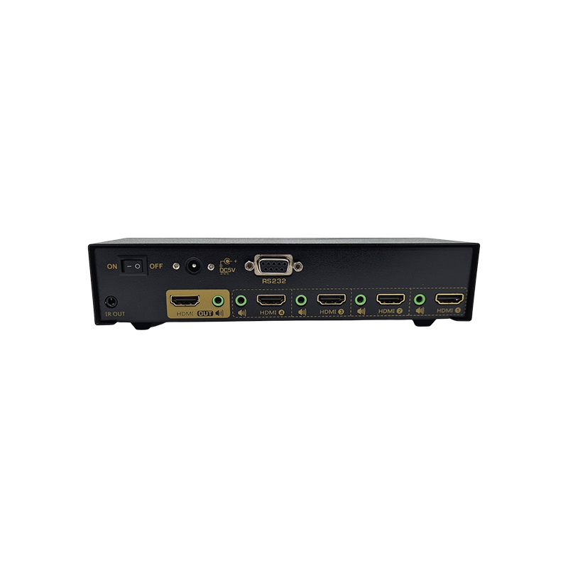 Commutateur HDMI 4K 4entrées 1sortie - RS232/télécommande Métal -NPR