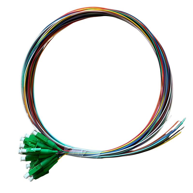 R&M - Jeu de 12 pigtails couleur 2m LC APC OS2 G652.D LSZH EOL