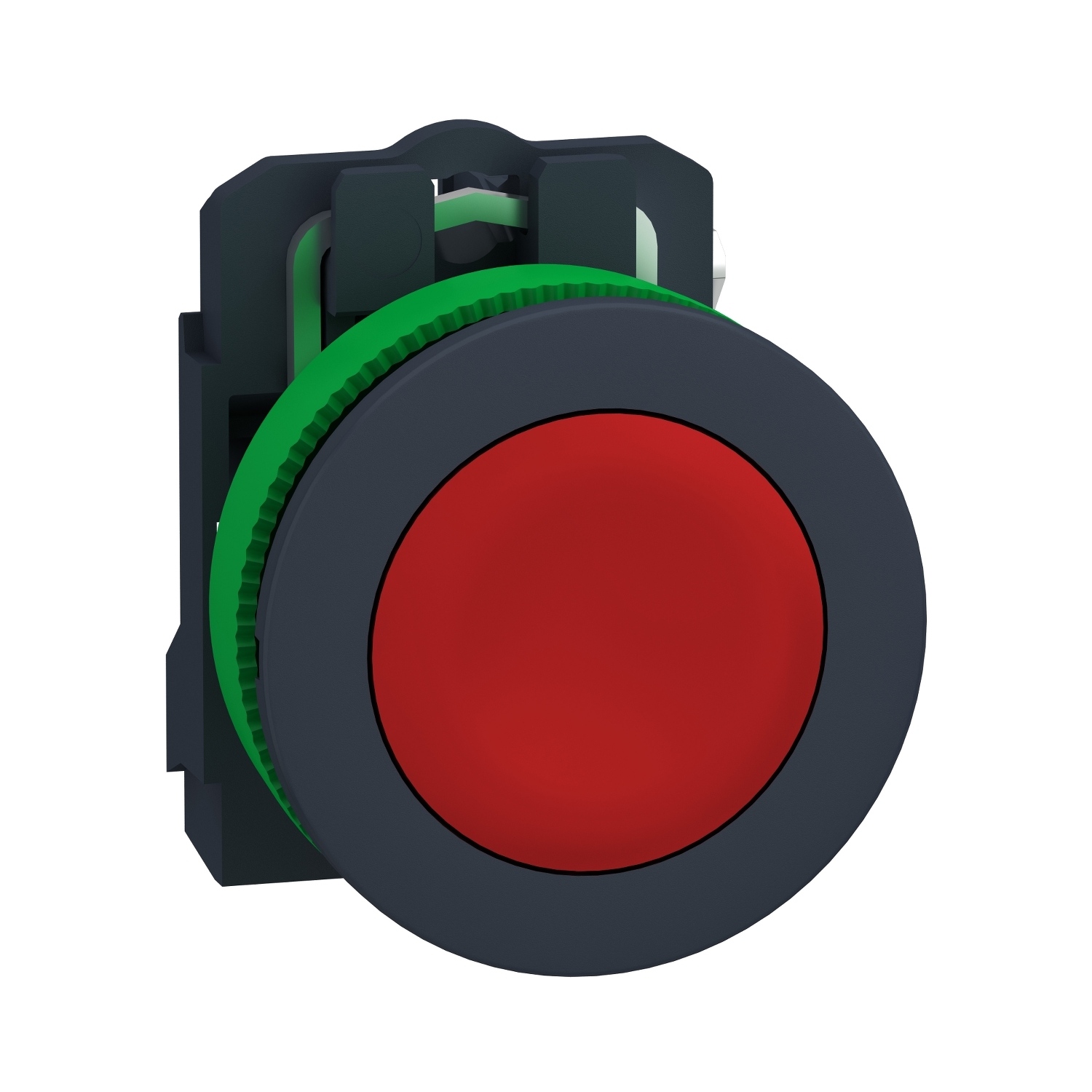 Harmony XB5 - bouton poussoir impulsion-flush-rouge - 1O - vis étrier