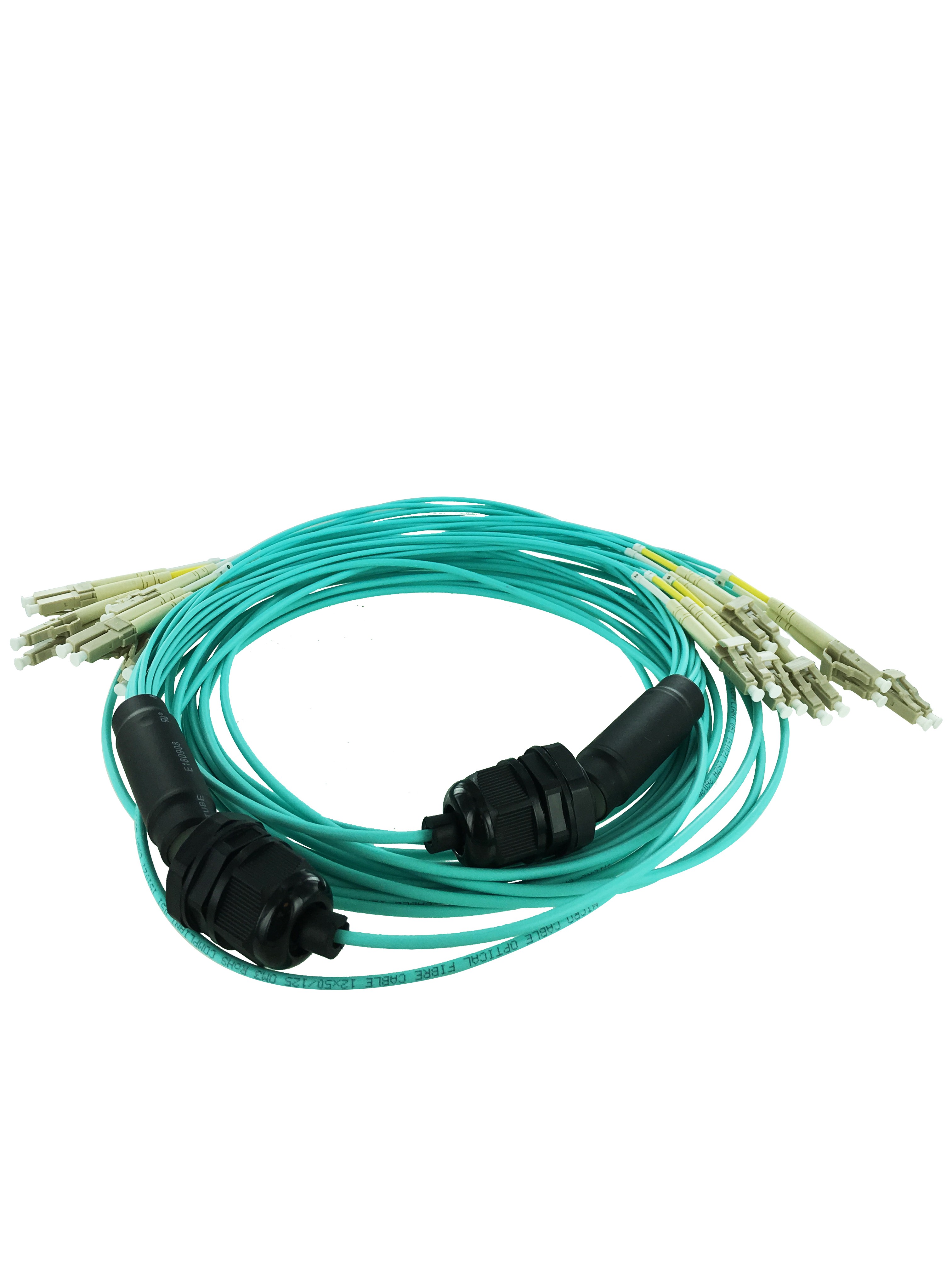 TRUNK 6 CORE 12 FO DE 8M LC/LC OM3 Aqua