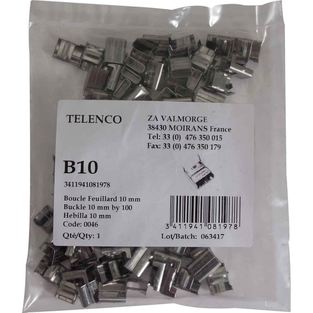 B10 : Boucle 10mm /Qté 100