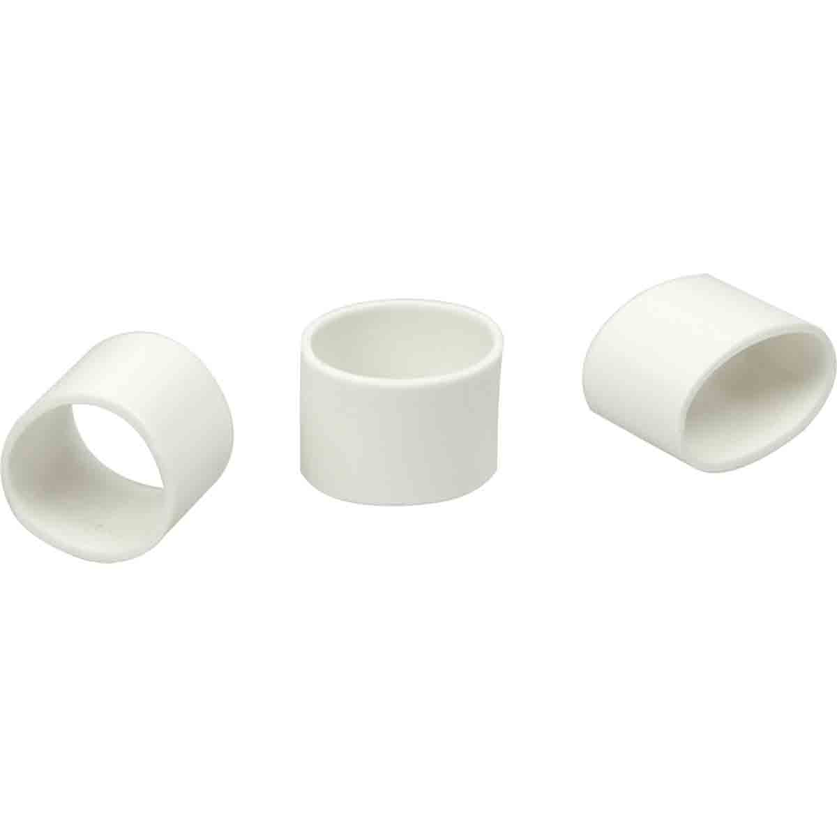 Bague PLIO Markers Ø12mm Lg 10mm blanc /Qté 100