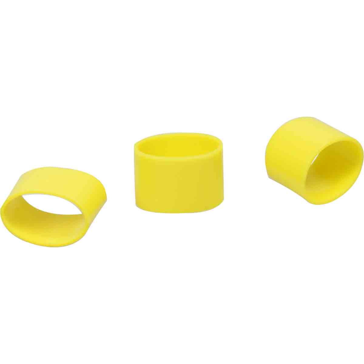 Bague PLIO Markers Ø12mm Lg 10mm jaune /Qté 100
