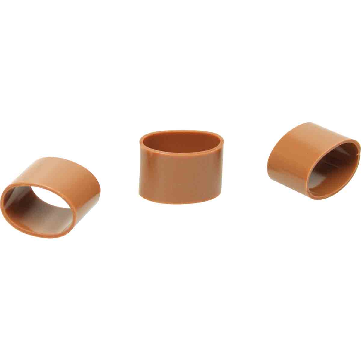 Bague PLIO Markers Ø12mm Lg 10mm marron /Qté 100