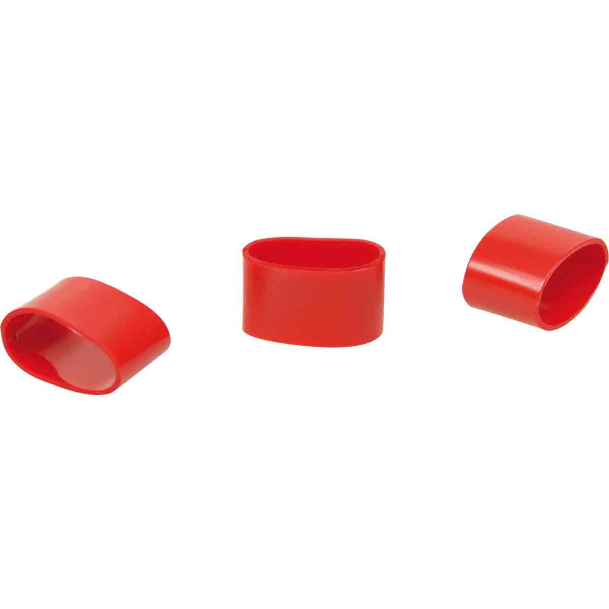 Bague PLIO Markers Ø12mm Lg 10mm rouge /Qté 100