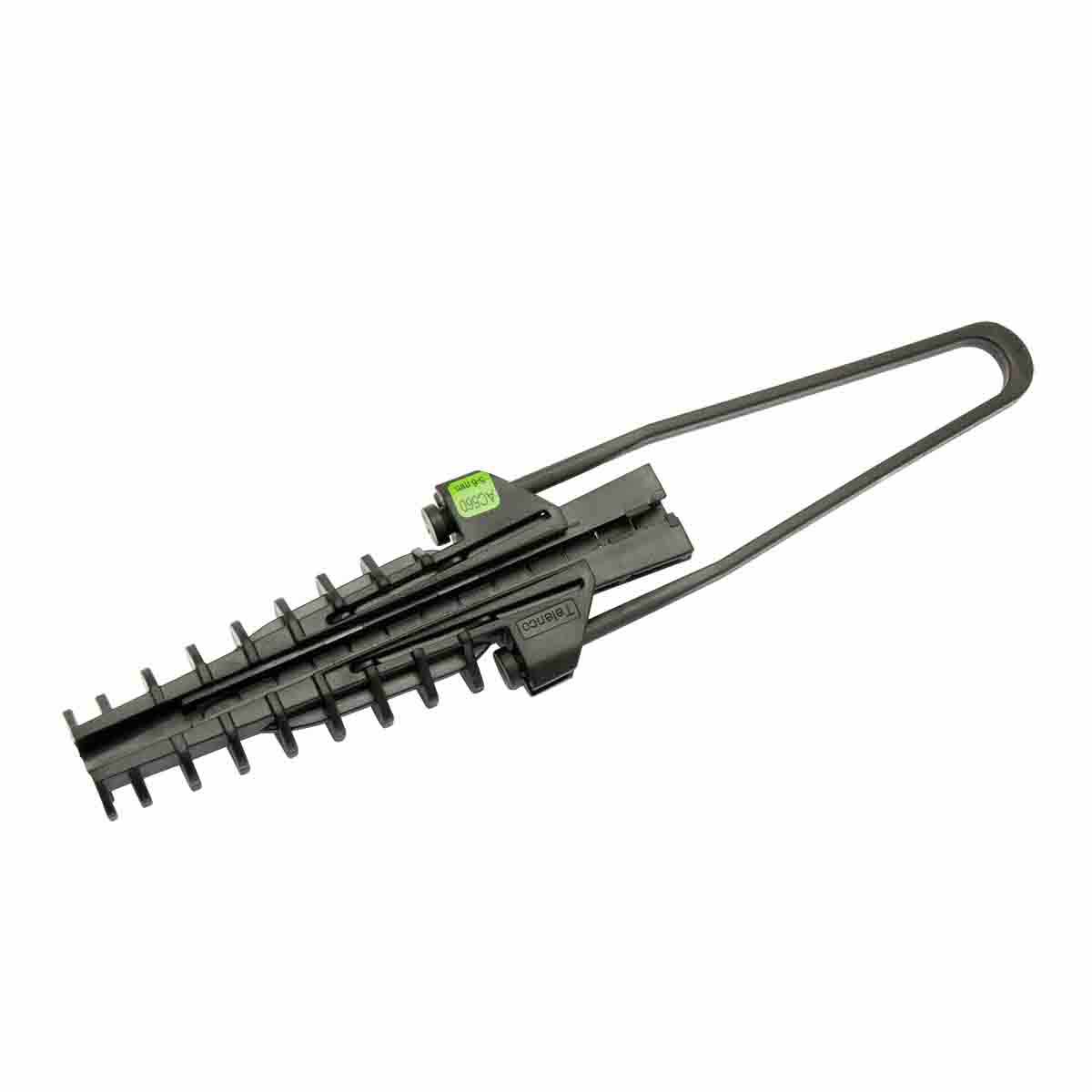 AC560 000 mm : Pince d'ancrage pour câble FO rond Ø5-6mm /anse plasti