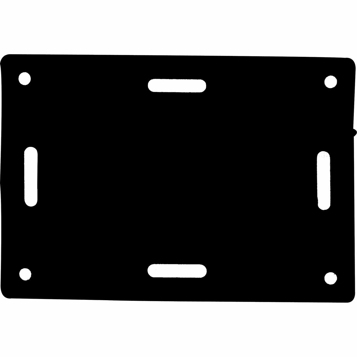 ETIQN : Etiquette de repérage rectangulaire noire /Qté 100