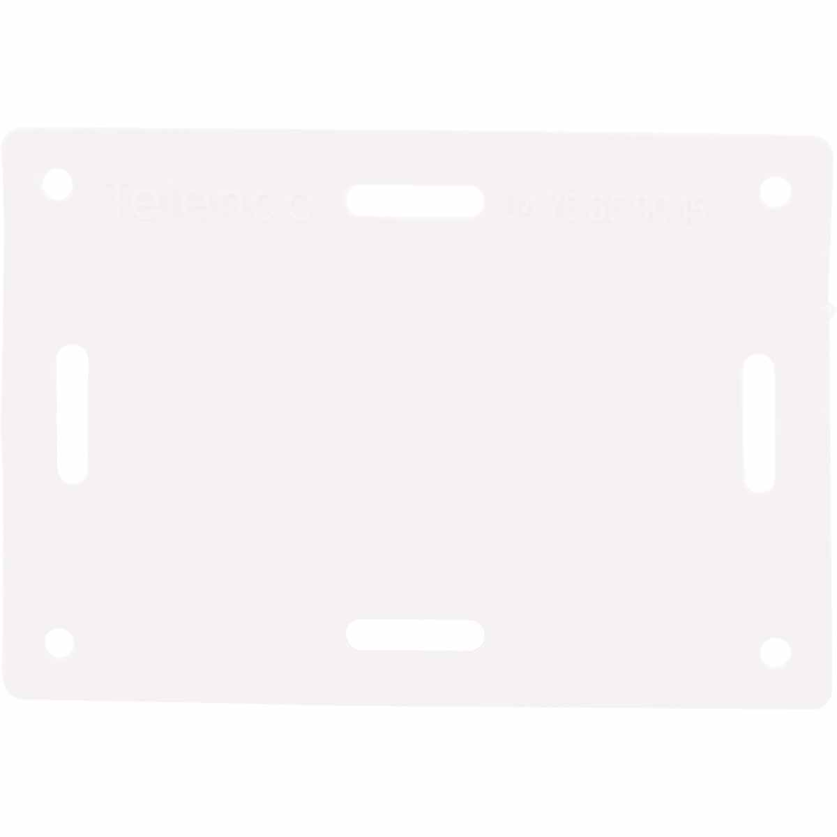 ETIQBC : Etiquette de repérage rectangulaire blanche /Qté 100