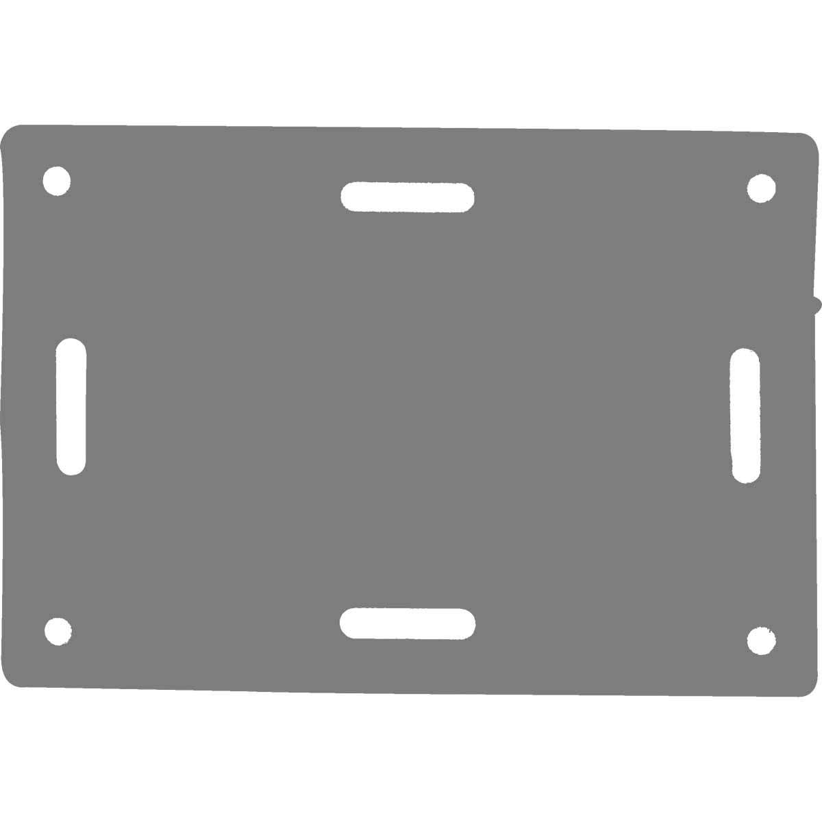 ETIQG : Etiquette de repérage rectangulaire grise /Qté 100