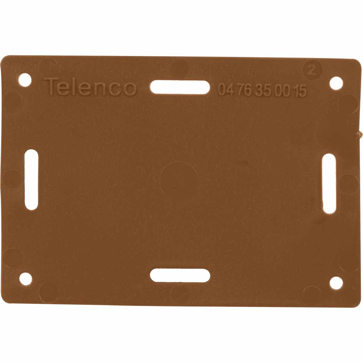 ETIQM : Etiquette de repérage rectangulaire marron /Qté 100