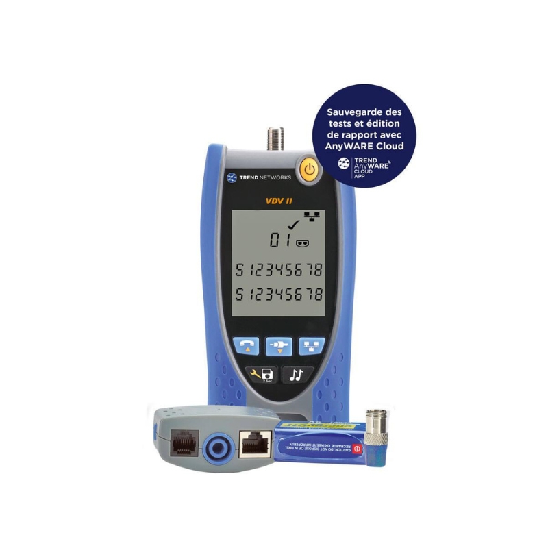 Testeur câblage VDV II PLUS avec AnyWARE Cloud