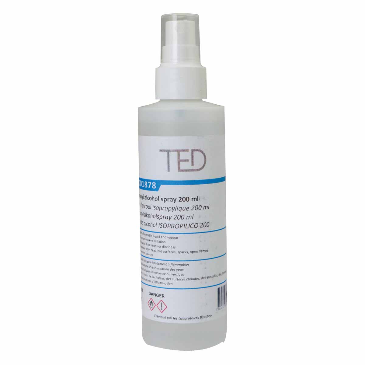 Spray d'alcool isopropylique - 200ml TED