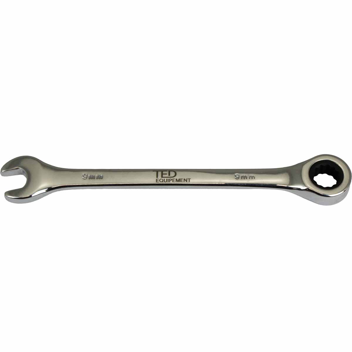 Clé mixte à cliquet 9mm TED
