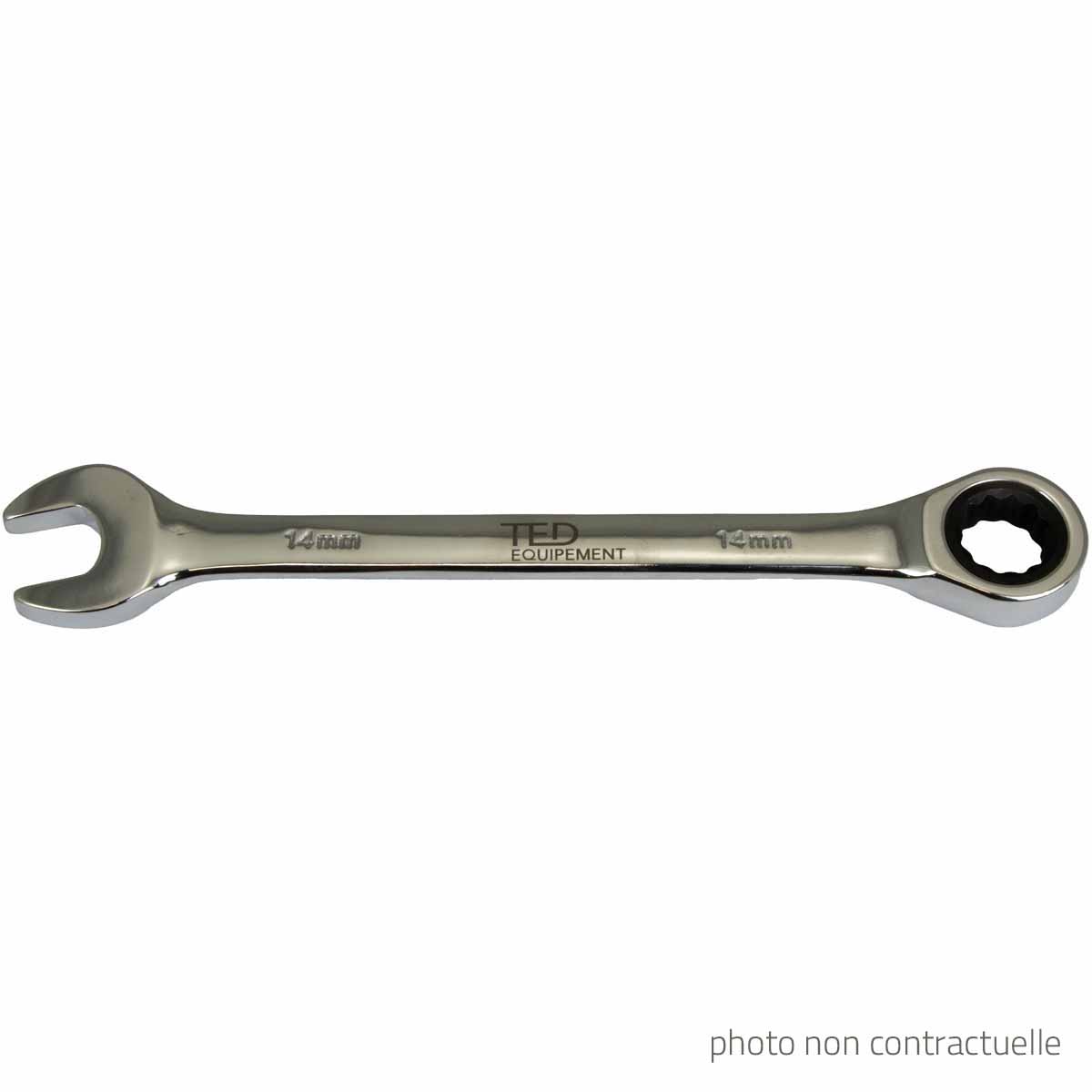 Clé mixte à cliquet 13mm TED